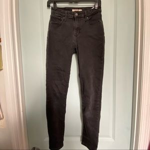 High rise black Levi’s